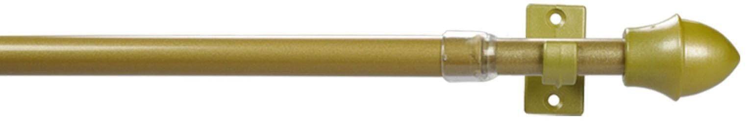 Scheibenstange Paradiso, Liedeco, Ø 12 mm, 1-läufig, ausziehbar, ohne Bohren, verschraubt mattgoldfarben
