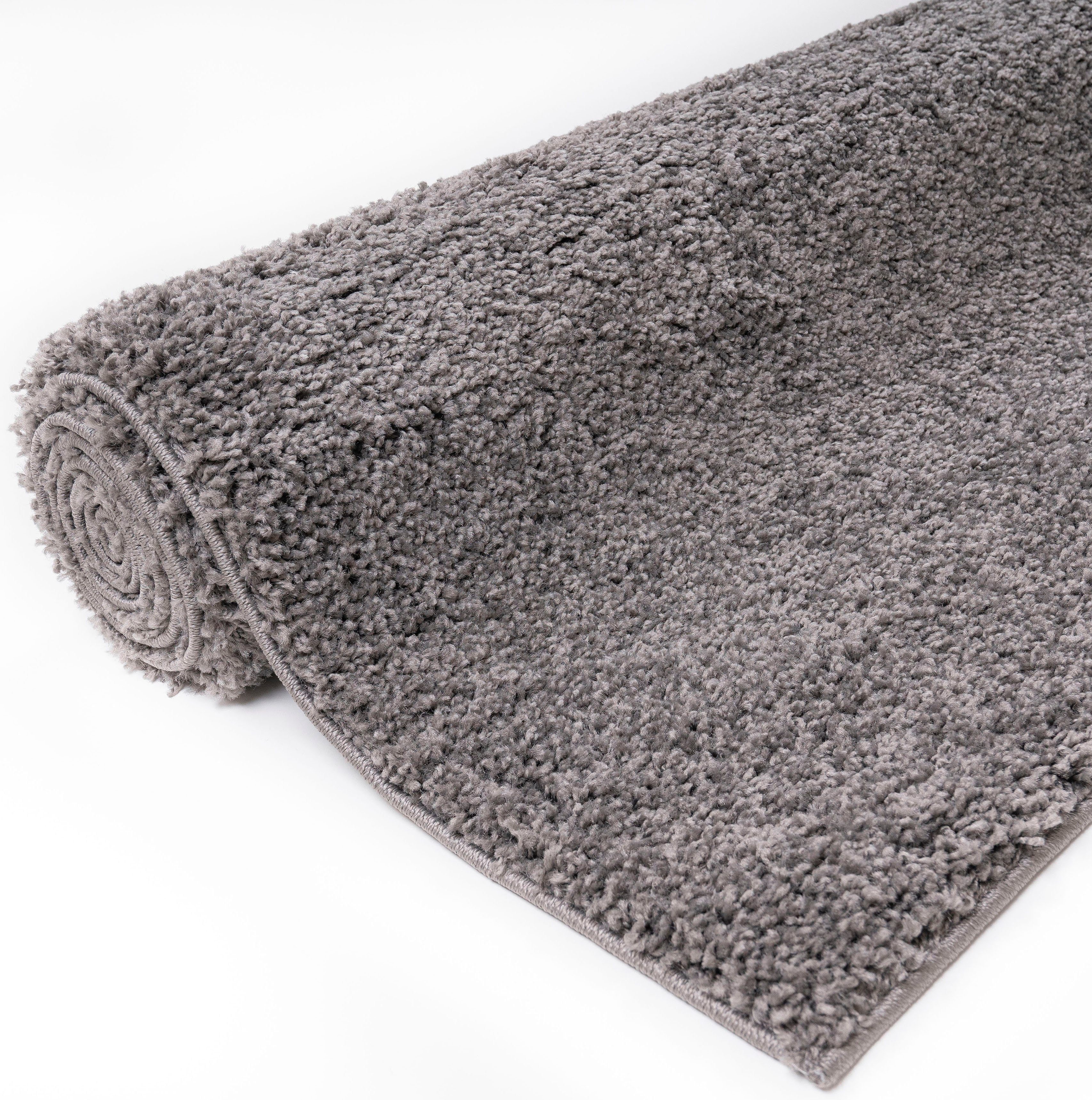 Bruno Banani Hochflor-Teppich Shaggy Soft, rechteckig, Höhe: 30 mm, gewebt, Uni Farben, besonders weich und kuschelig, Kundenliebling – Bild 5 von 5