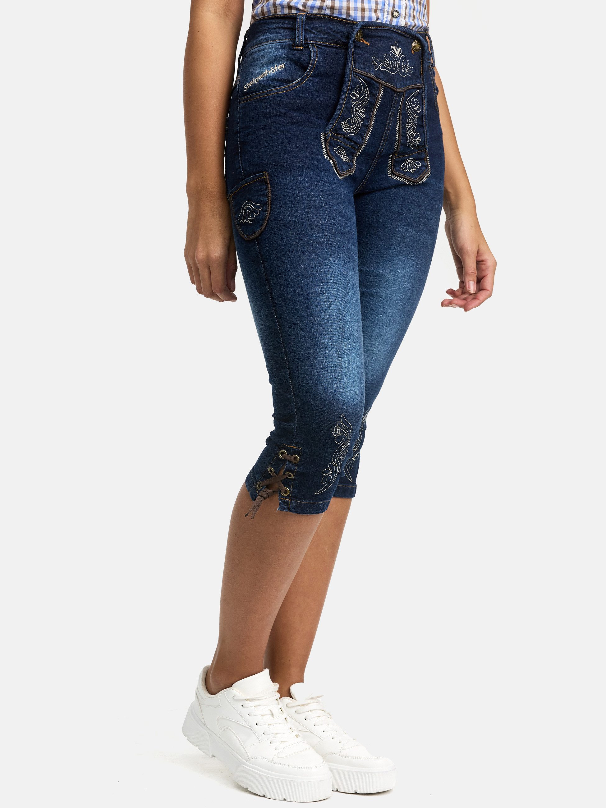 Steigenhöfer Manufaktur Jeansshorts Trachtenhosen Look traditionelle günstig online kaufen