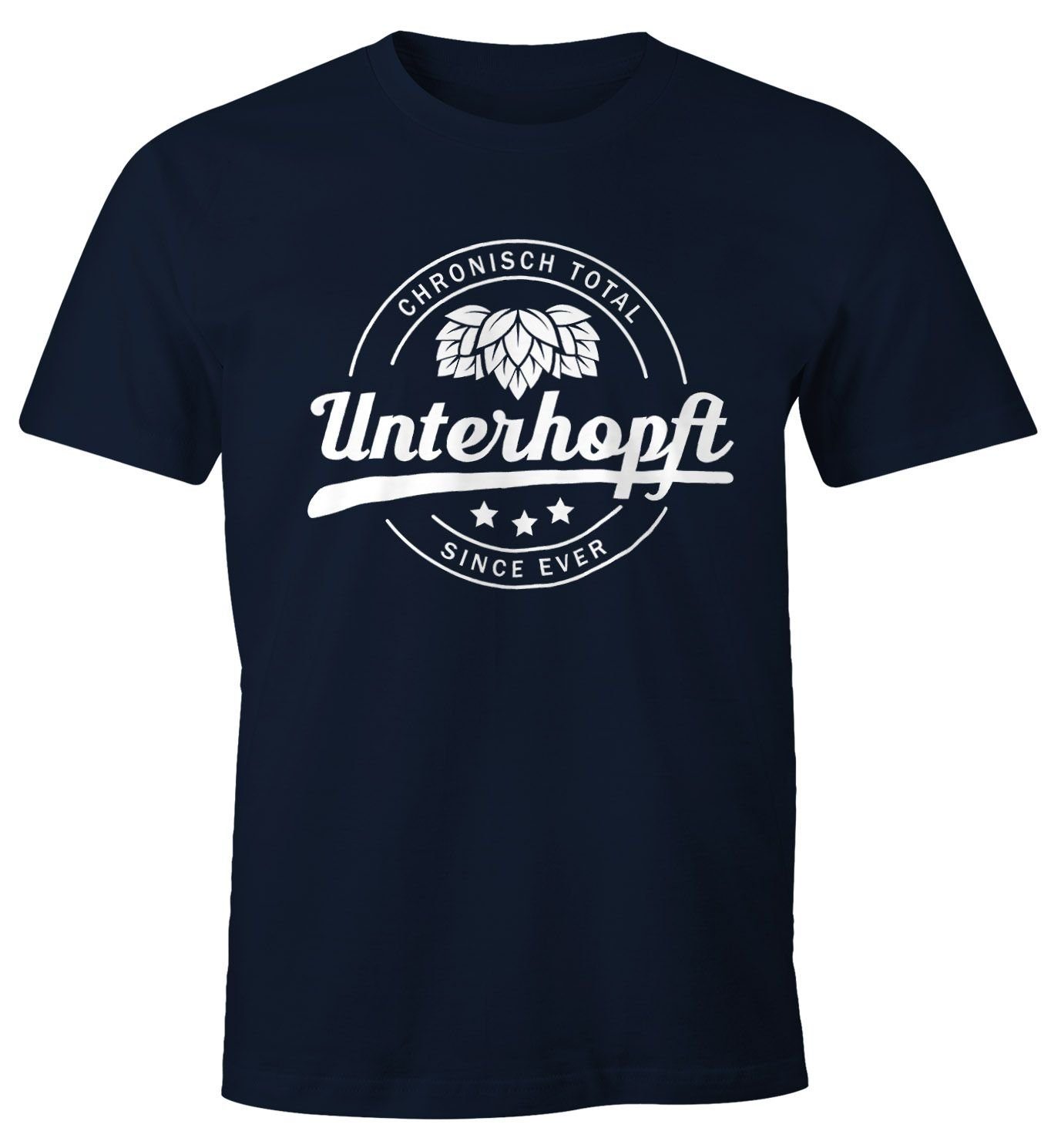 MoonWorks Print-Shirt Chronisch Unterhopft Total Herren günstig online kaufen