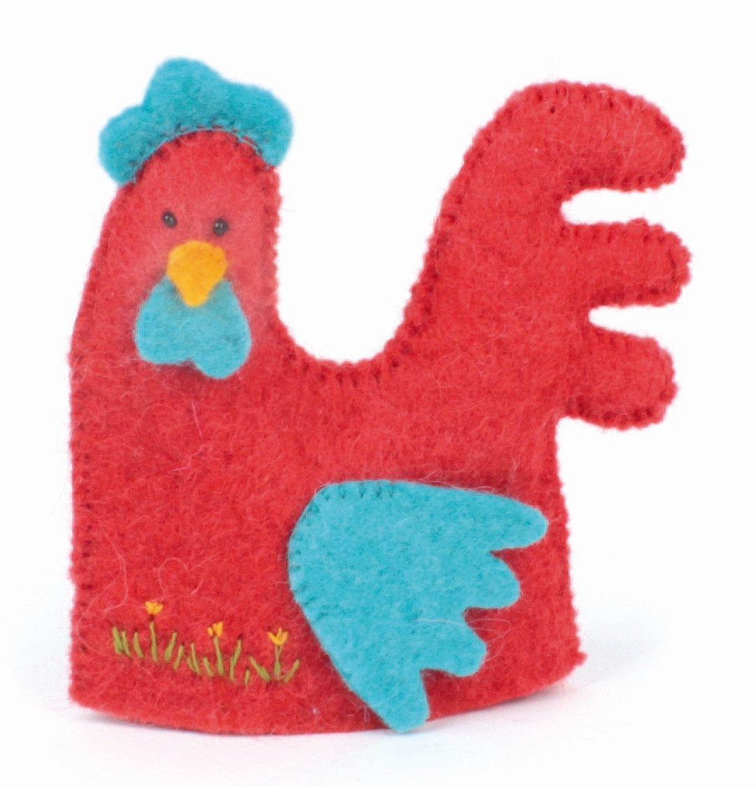 El Puente Eierbecher Eierwärmer "Hühnchen" aus Filz, Handmade, Fair Trade