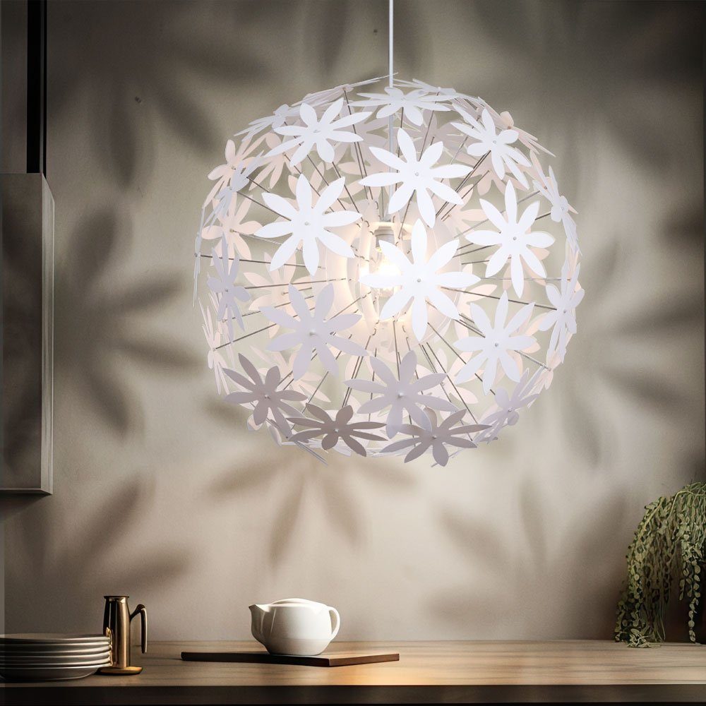 GLOBO LIGHTING Hängeleuchte, Leuchtmittel nicht inklusive, Design Pendel Leuchte Schlaf Zimmer Decken Hänge Lampe Blüten