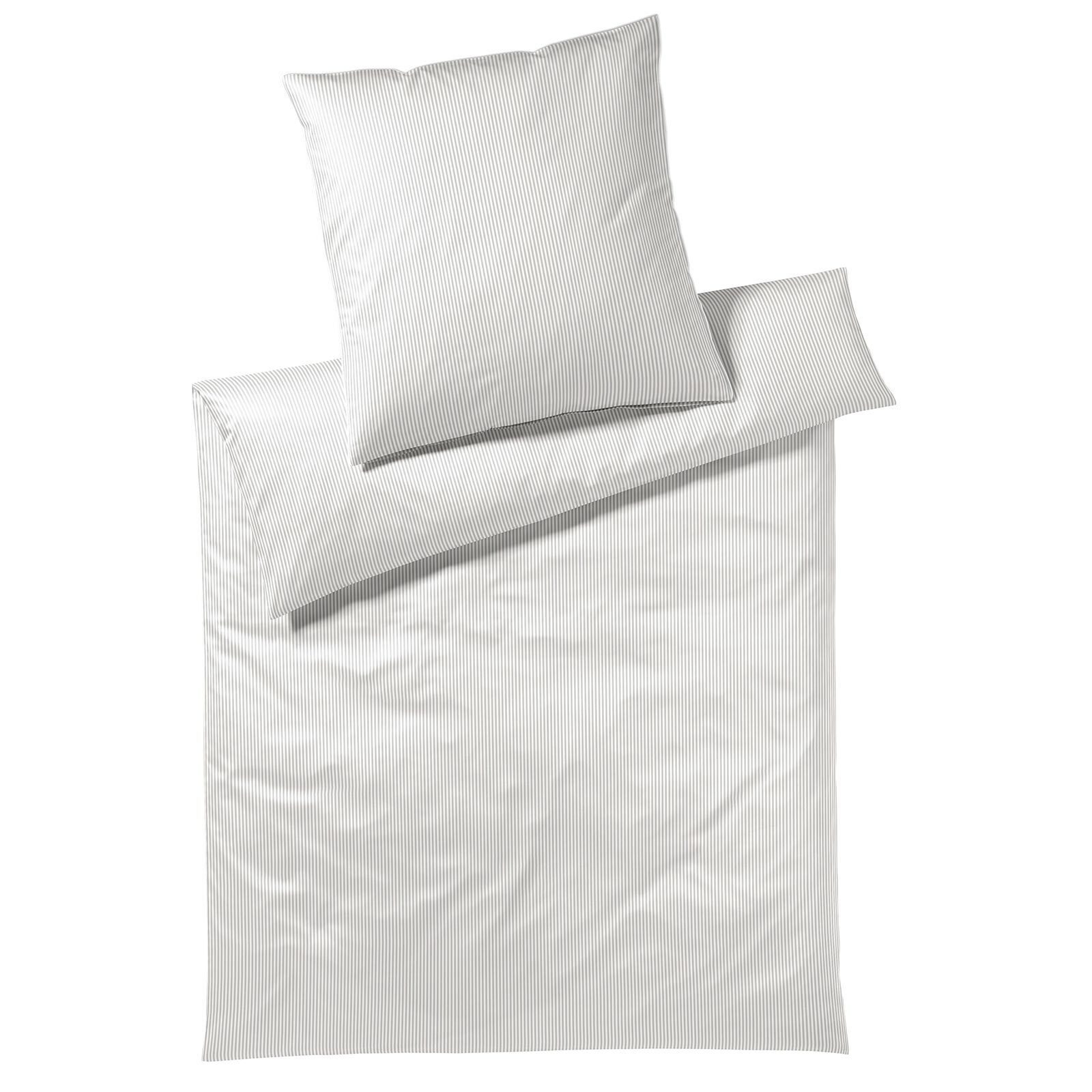 Elegante Bettwäsche Hamburger Streifen, Mako Satin, günstig online kaufen