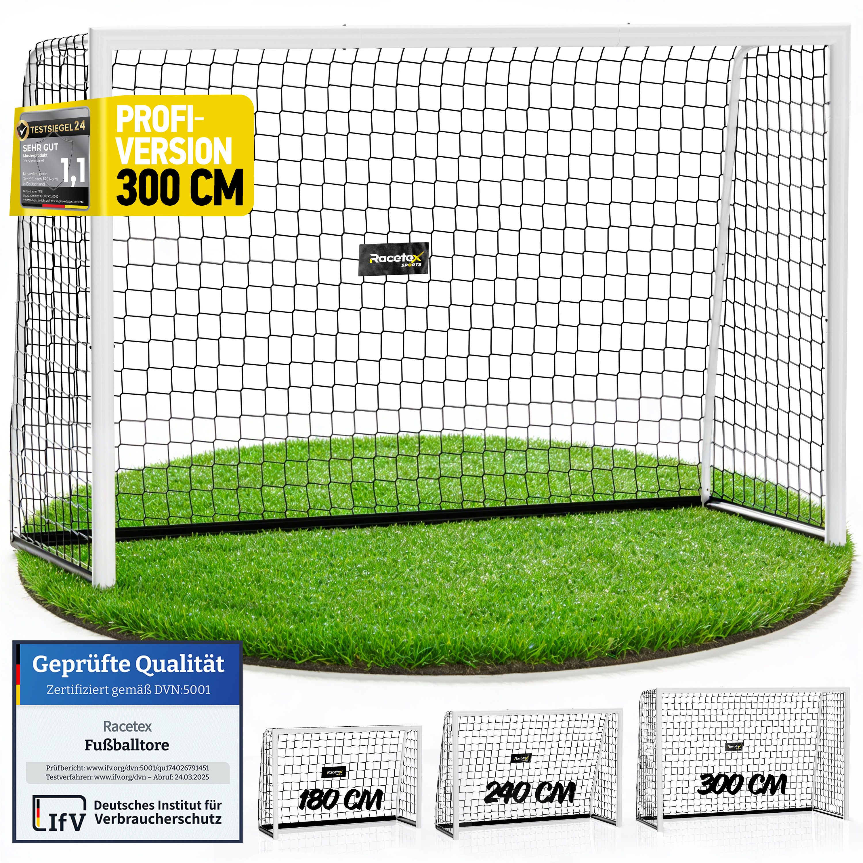 Racetex Fußballtor Racetex Fußballtor für Garten Kinder und Erwachsene [ENORM ROBUST], ⚽ UNSERE EMPFEHLUNG ⚽