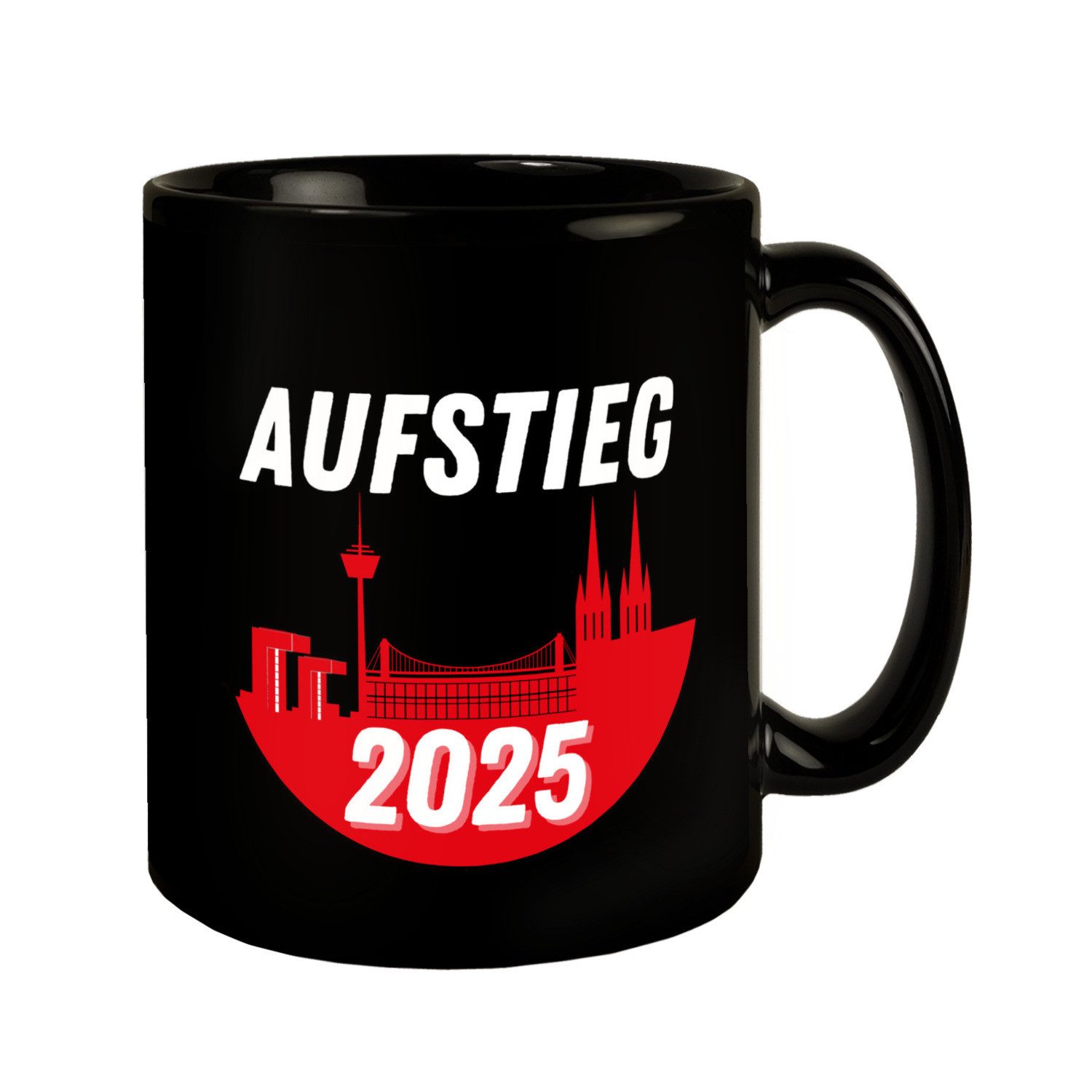 Tasse Köln Aufstieg 2025 Skyline Tasse für Fußballfans