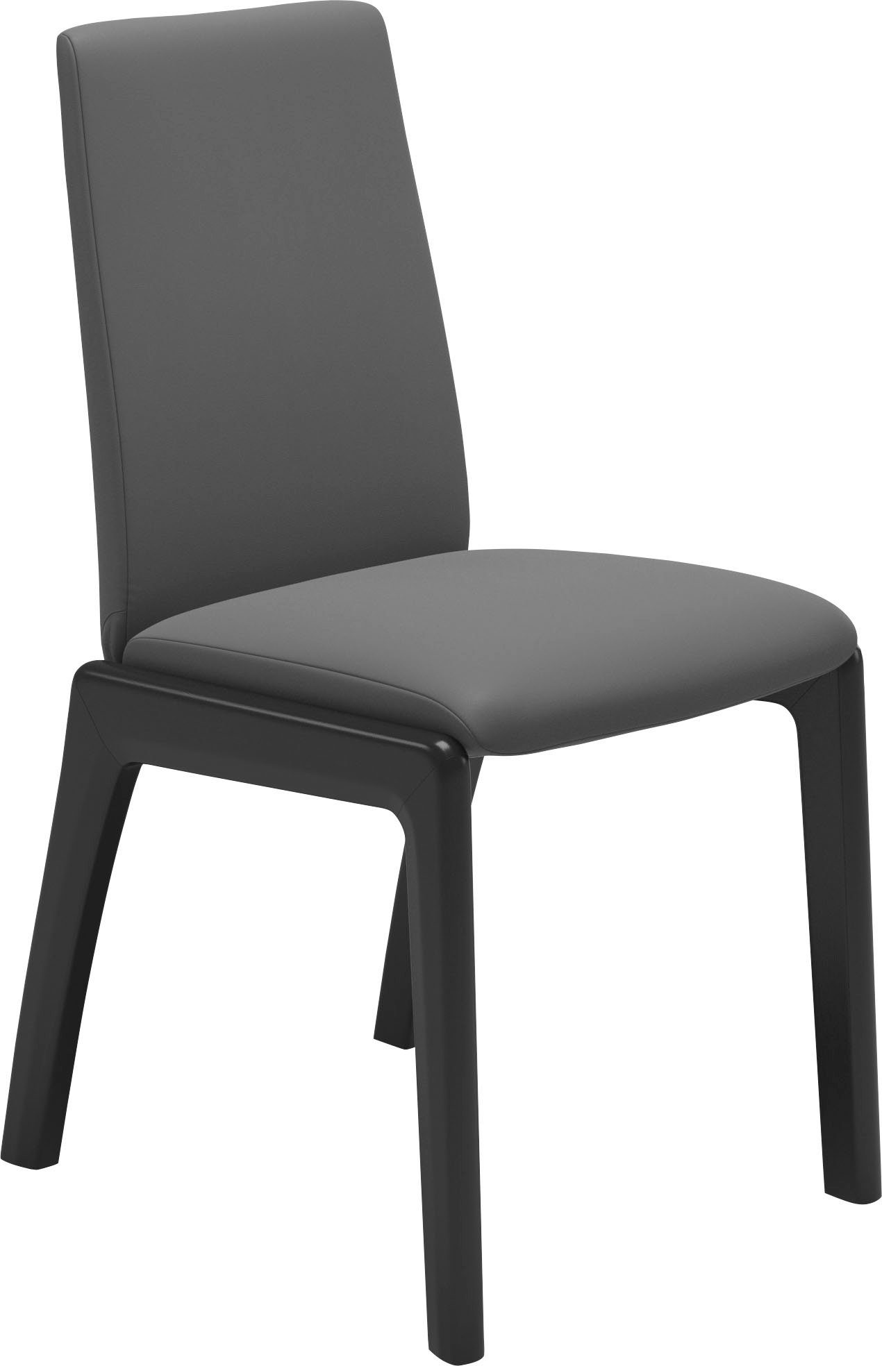 Stressless® Polsterstuhl Laurel, Low Back, Größe M, mit abgerundeten Beinen in Schwarz