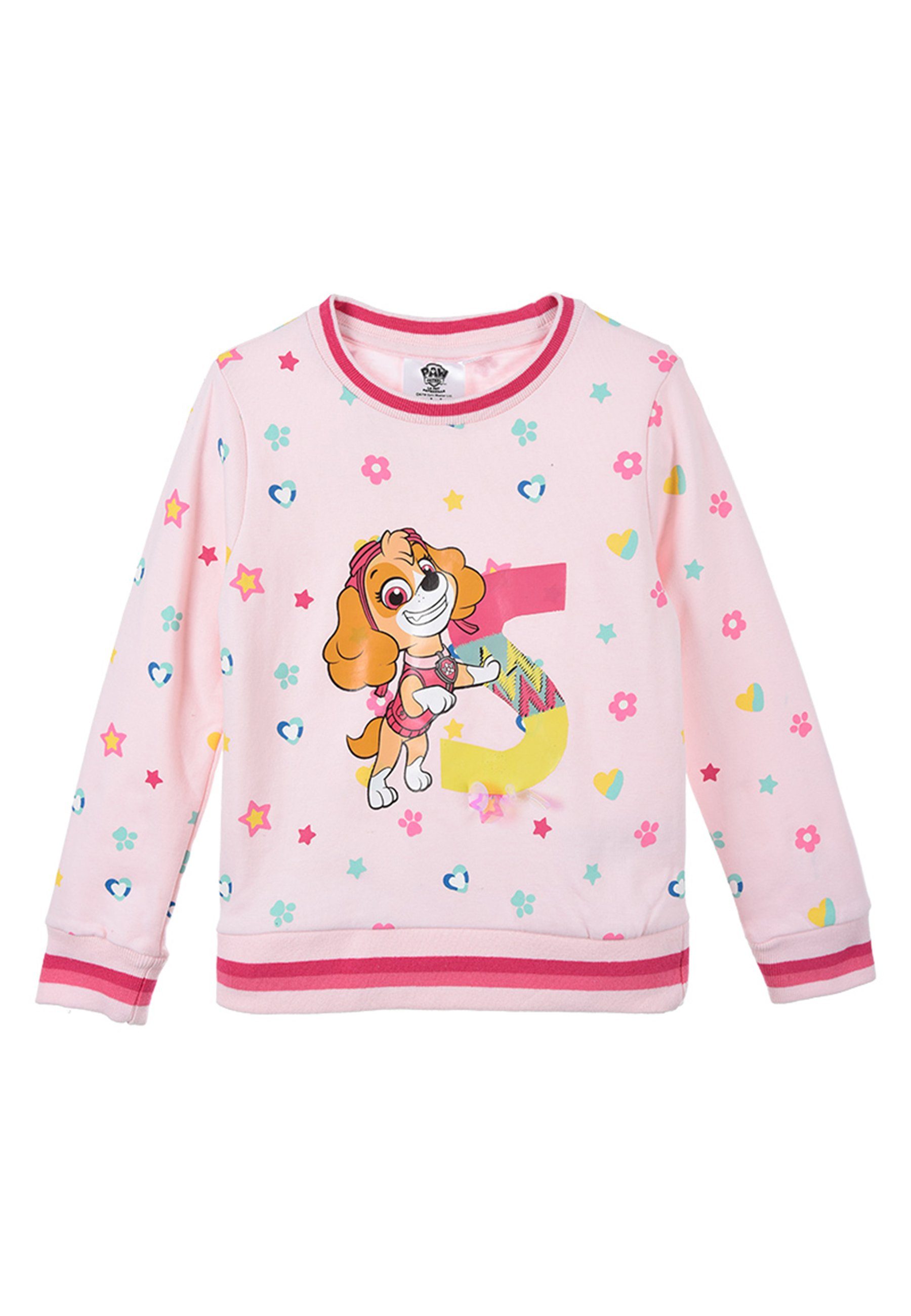 PAW PATROL Sweatshirt Skye Kinder Mädchen Pullover Sweat-Shirt Sweater Pink