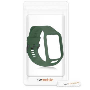 kwmobile Uhrenarmband Armband für TomTom Adventurer/Runner 3/Spark 3/Golfer 2, Ersatzarmband Fitnesstracker - Fitness Band Silikon