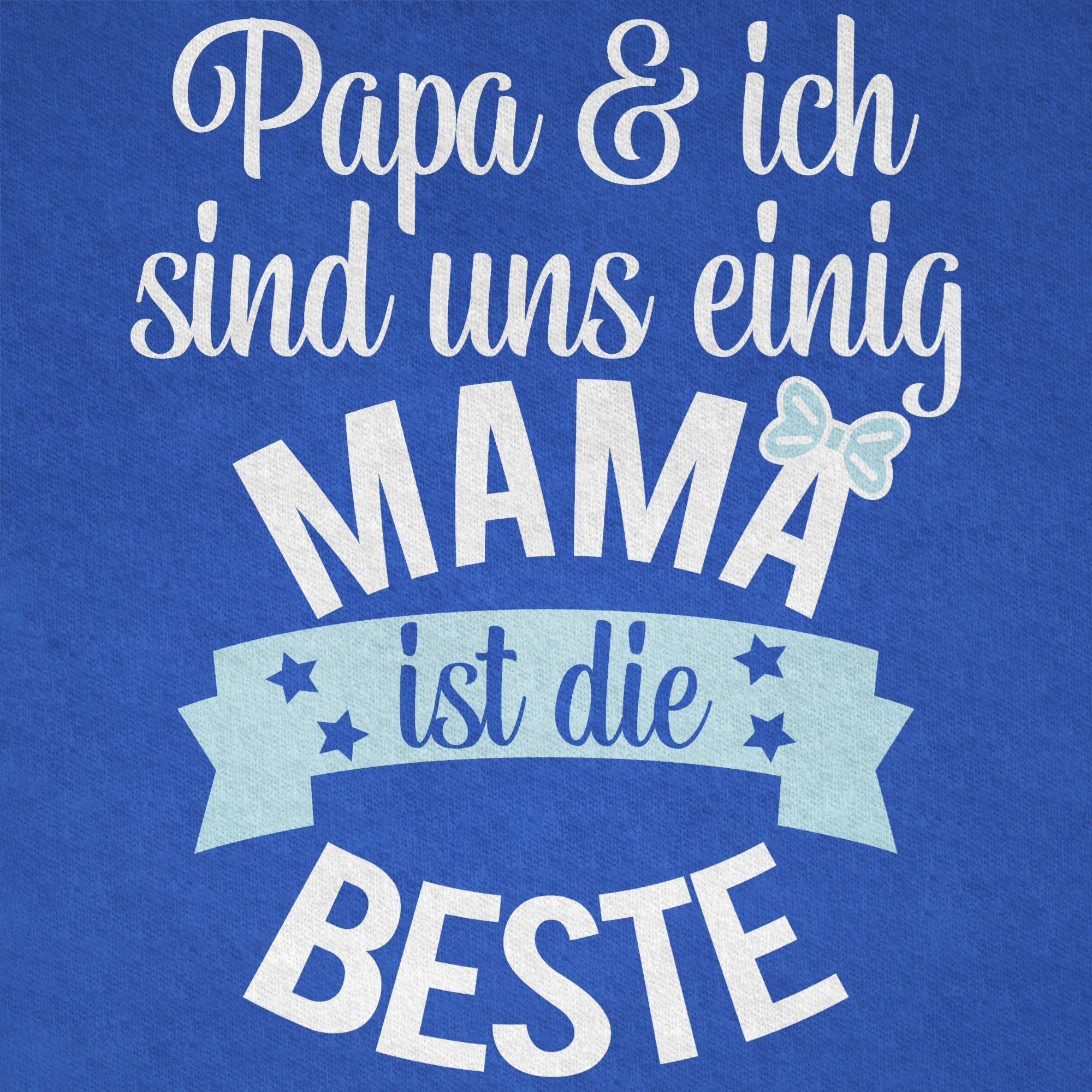 Shirtracer T-Shirt Mama Beste Muttertagsgeschenk 01 die I ist Royalblau