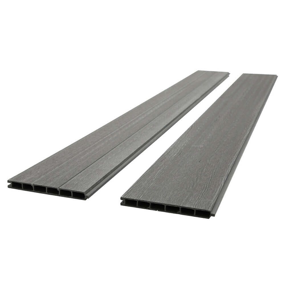 HOME DELUXE Gartenzaun WPC Sichtschutzzaun CALLADO, Zwei verschiedene Dekore, Sichtschutz Stecksystem, Zaun – Bild 5 von 5