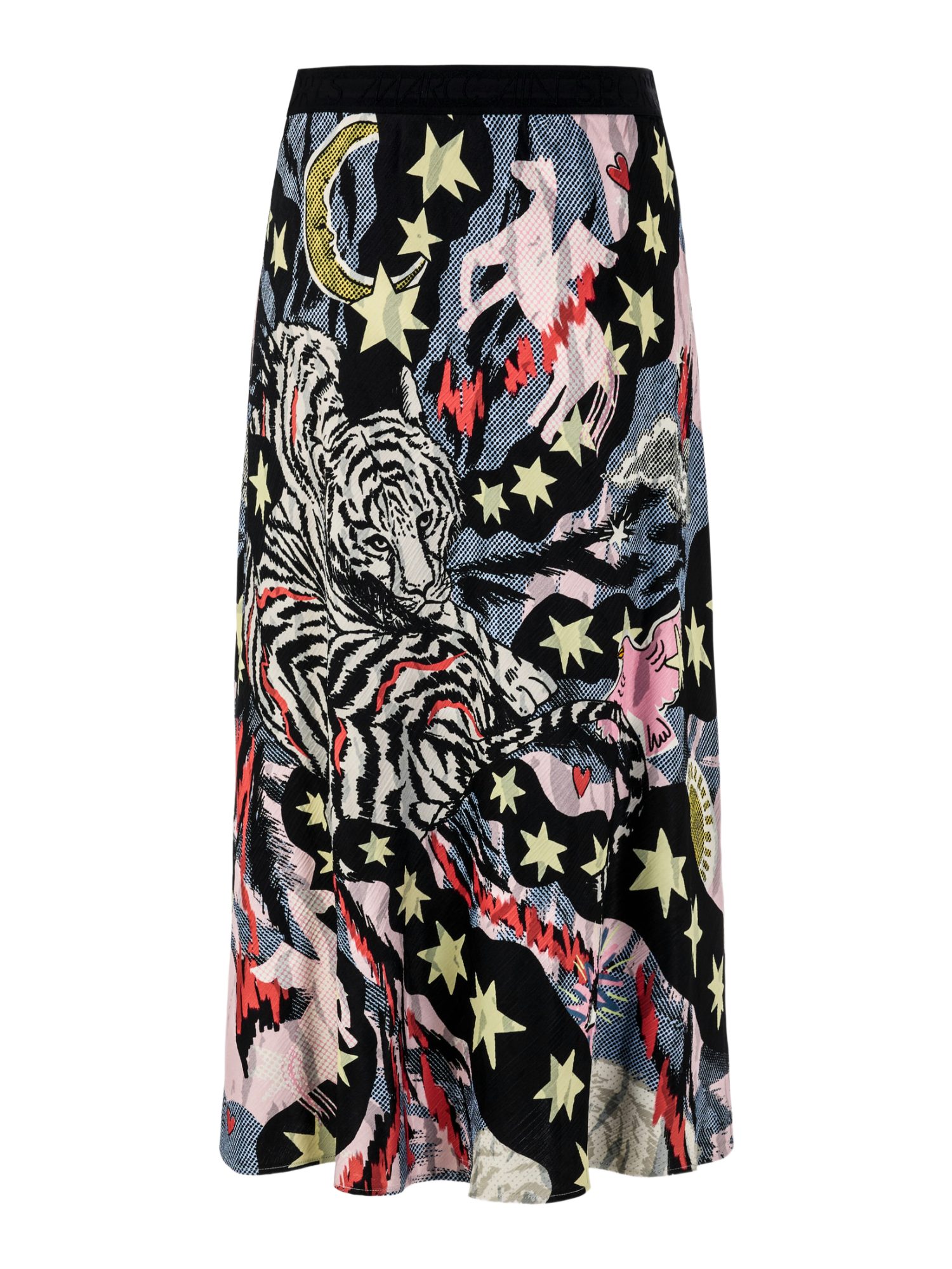 Marc Cain A-Linien-Rock bunt,Elegant,Viskose,Allover-Print,Regular Fit,Mittel