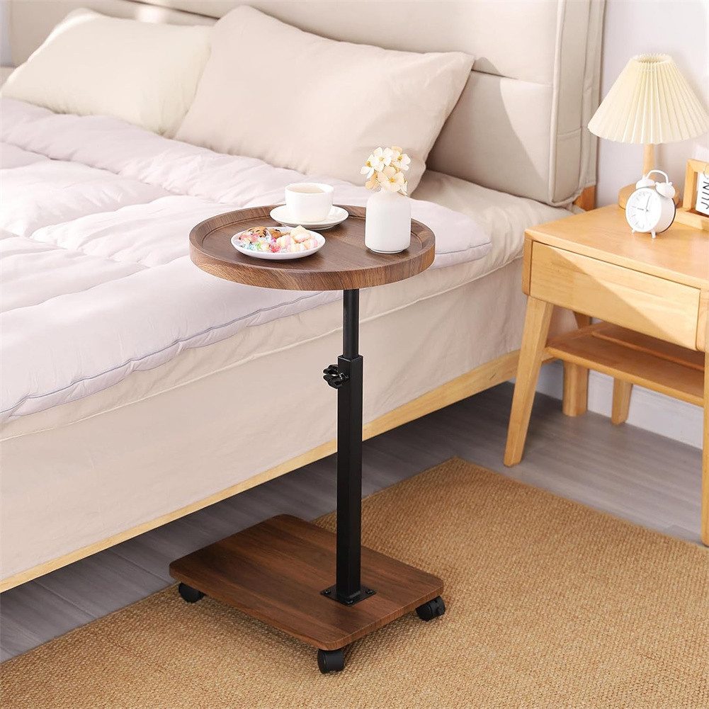GarveeMore Beistelltisch Mobiler Beistelltisch runder rollender Endtisch mi günstig online kaufen
