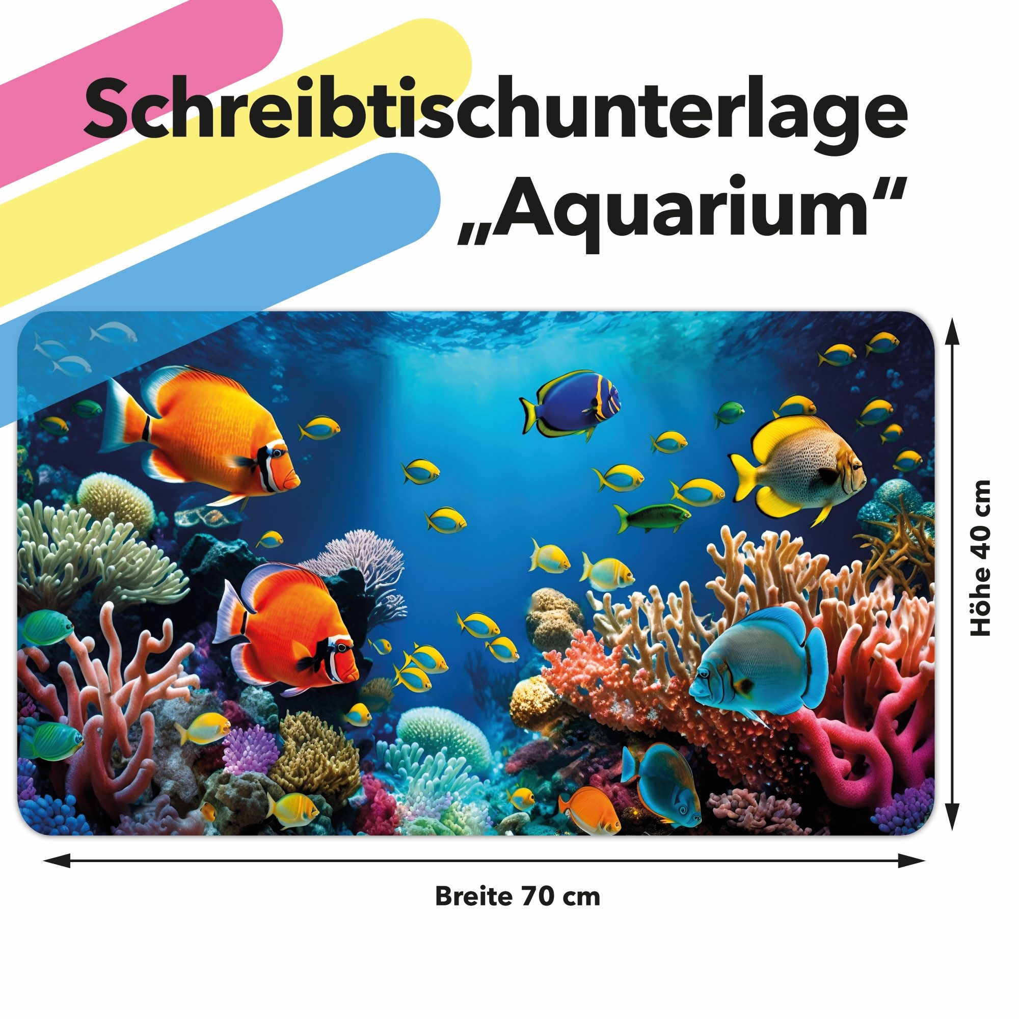 Lineo Schreibtischunterlage Malunterlage für Kinder abwischbar, (1 tlg., XXL Kinder-Tisch-Unterlage)