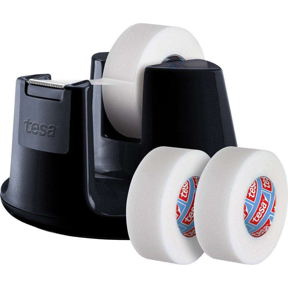 tesa Klebeband tesa Klebeband-Abroller tesafilm® invisible Schwarz Rollenbr günstig online kaufen