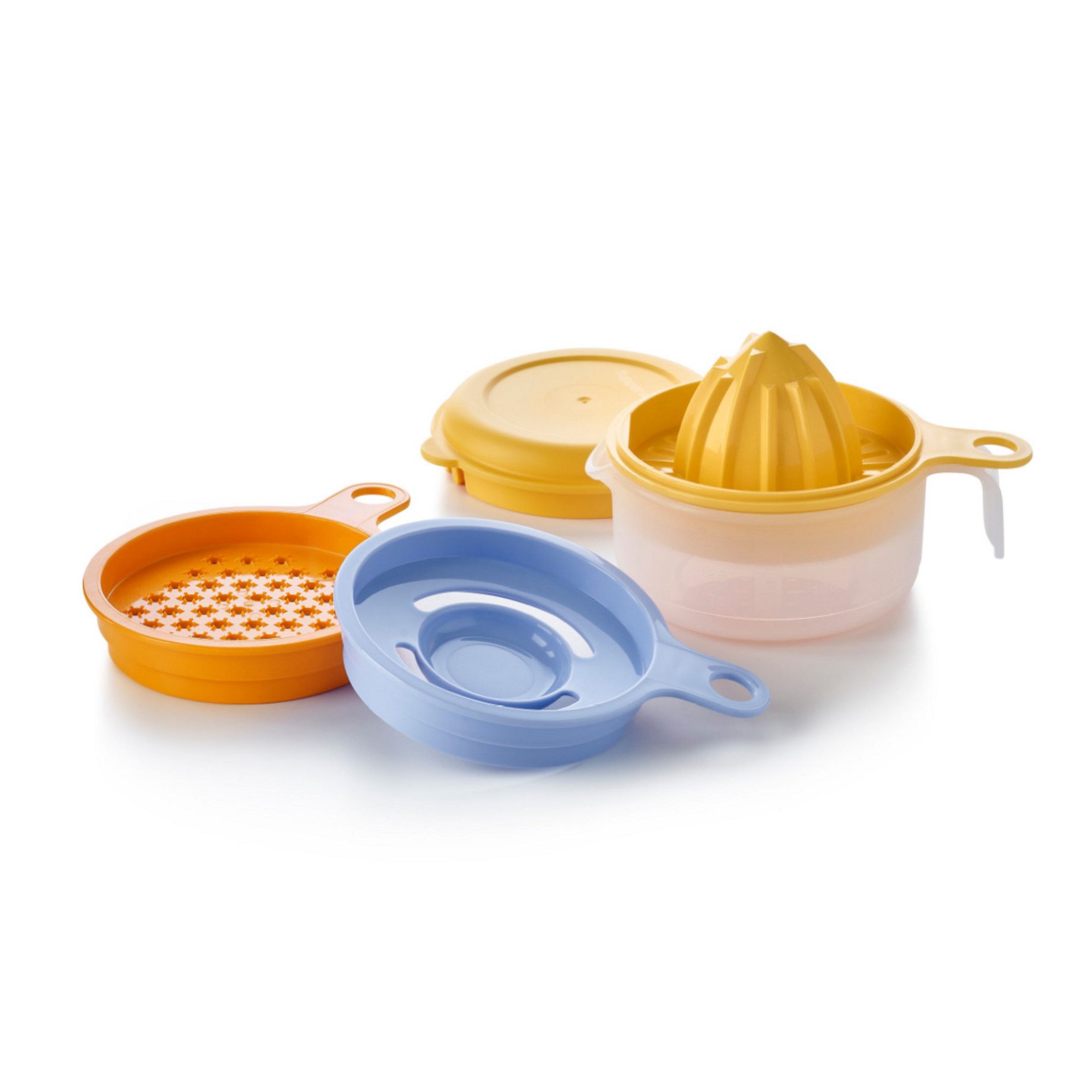TUPPERWARE Zitruspresse Tupperware Küchenperle, Reibe, Ei-Trenner und Fruchtpresse zugleich