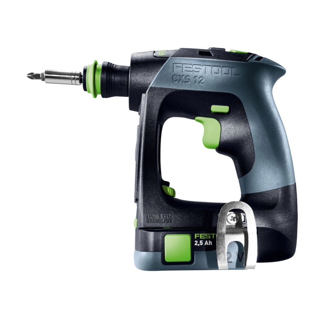 FESTOOL Akku-Schrauber CXS 12 2,5-Set Akku Bohrschrauber 12 V 30 Nm Brushless (576865)