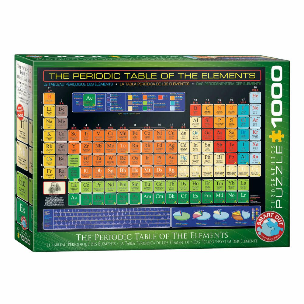 EUROGRAPHICS Puzzle Periodensystem der Elemente, 1000 Puzzleteile