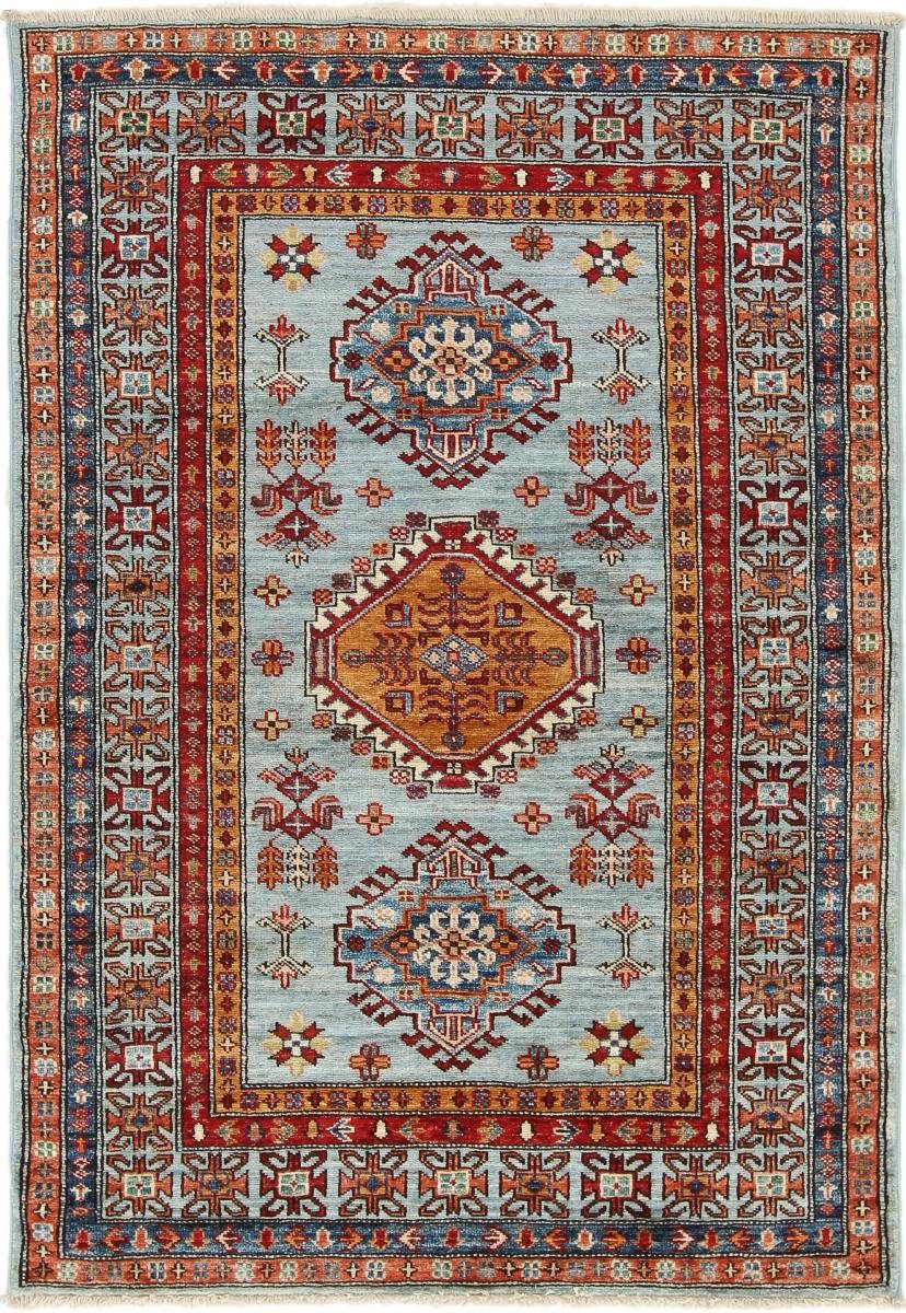 Orientteppich Super Kazak 105x150 Handgeknüpfter Orientteppich, Nain Trading, rechteckig, Höhe: 5 mm