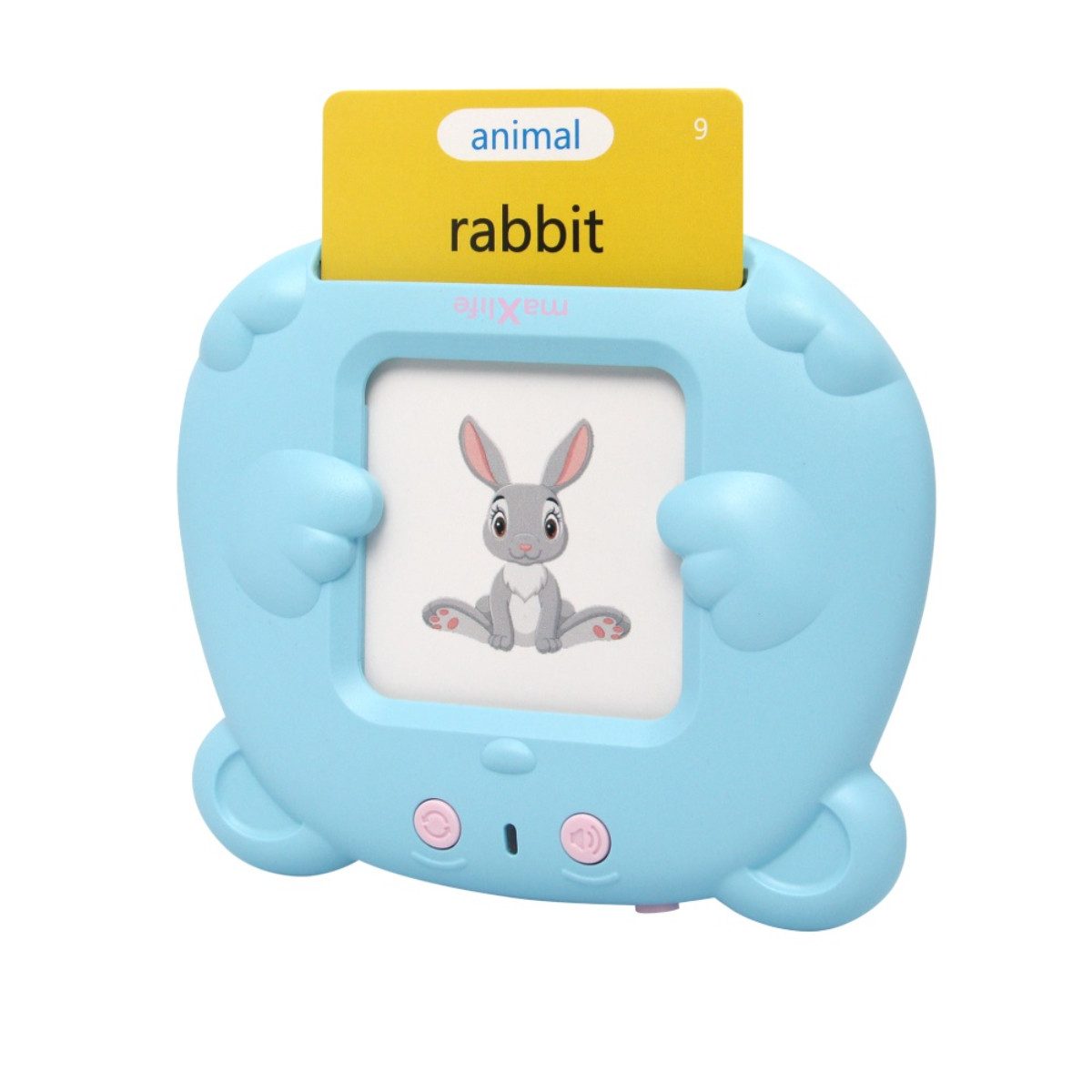 MaXlife Lernspielzeug MXLD-100 (Lerngerät mit Karten), Interaktives Englischlernen mit Sprachausgabe