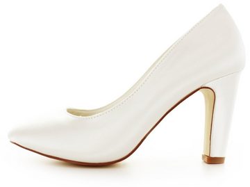 White Lady 885 ivory - einfärbbare Satin-Brautschuhe Pumps