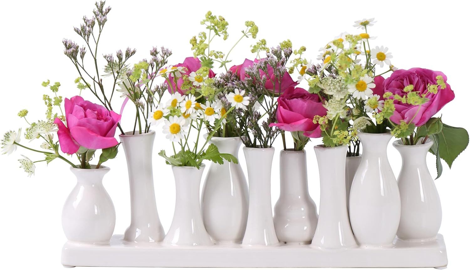 Jinfa Dekovase Handgefertigte kleine Keramik Deko Blumenvasen (Set, Je nach günstig online kaufen