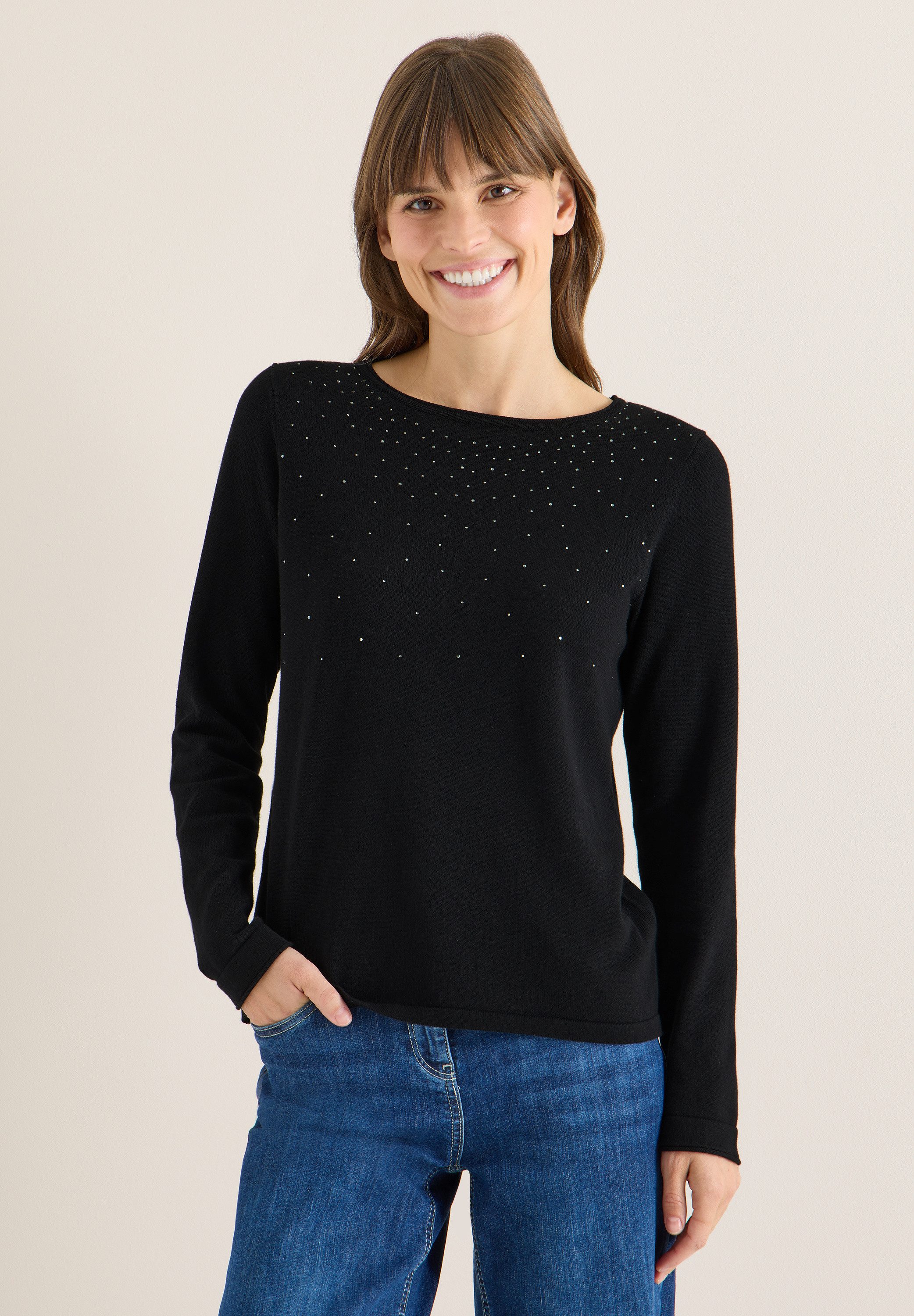 CECIL Strickpullover im Glitzer-Look günstig online kaufen