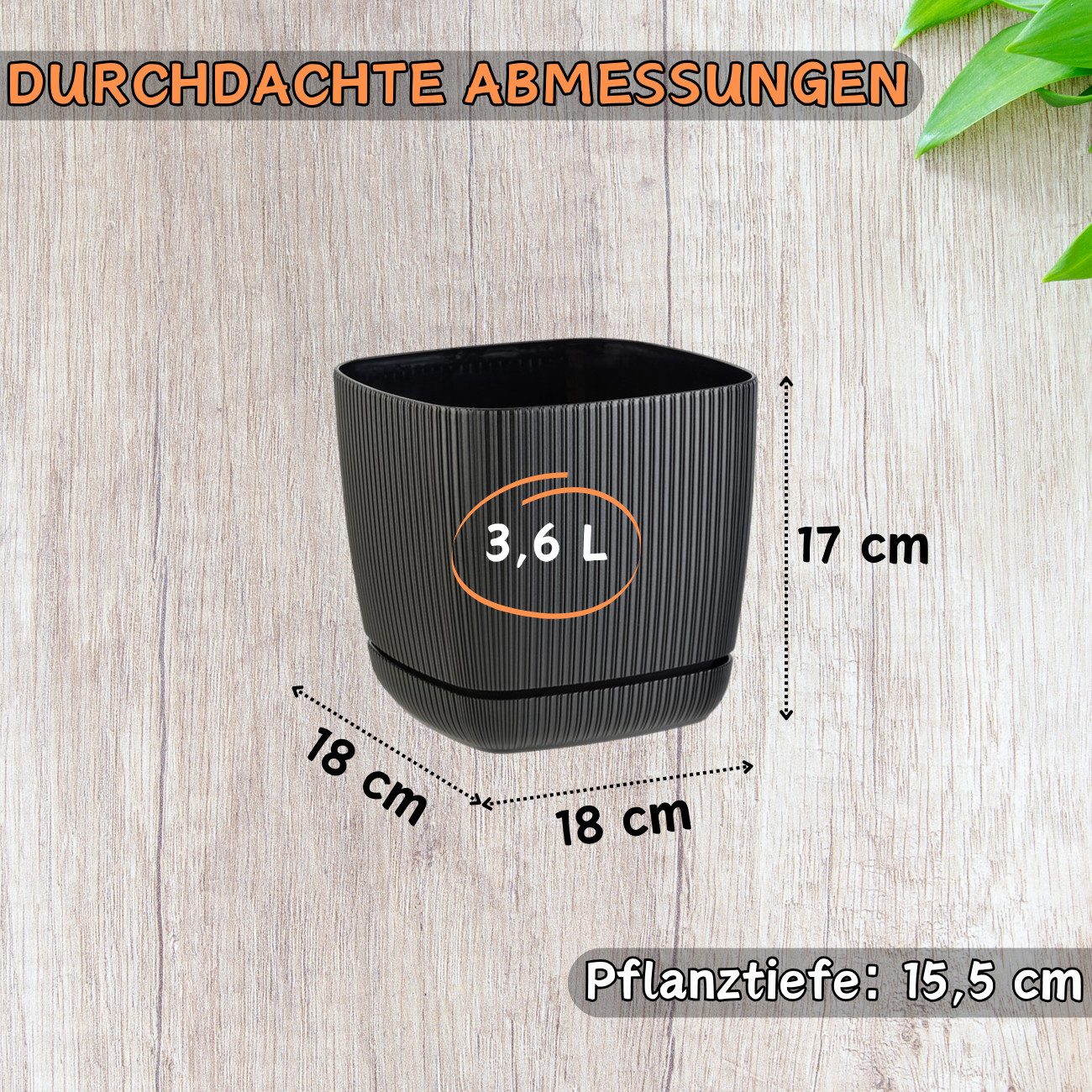 Engelland Blumentopf Pflanztopf mit Drainagesystem & günstig online kaufen