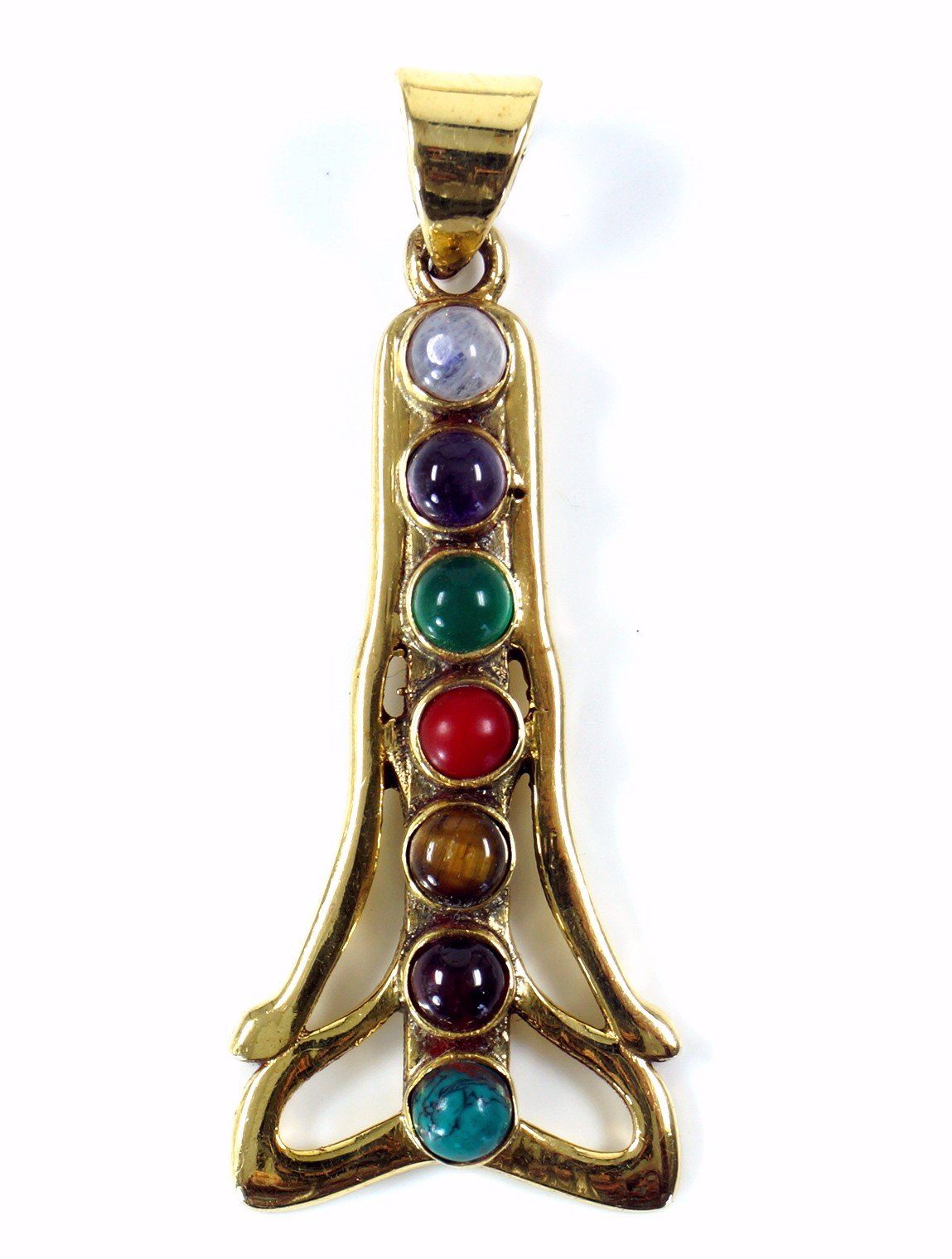 Guru-Shop Kettenanhänger 7 Chakren Amulett `Yogi` günstig online kaufen
