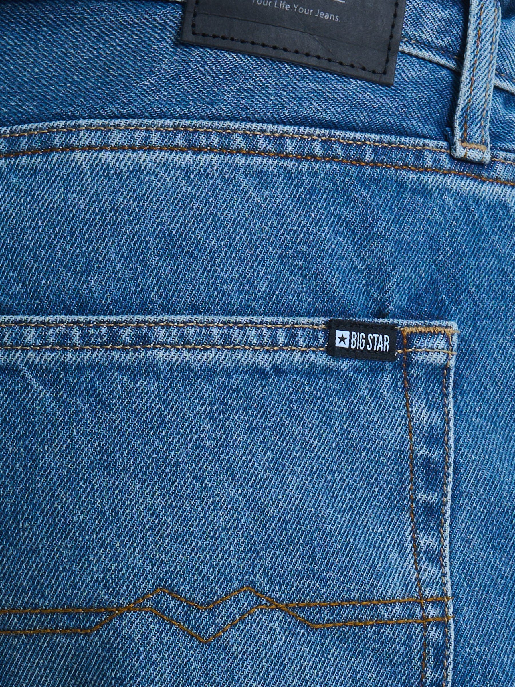Straight-Jeans TRENT BIG STAR mittelblau (1-tlg)