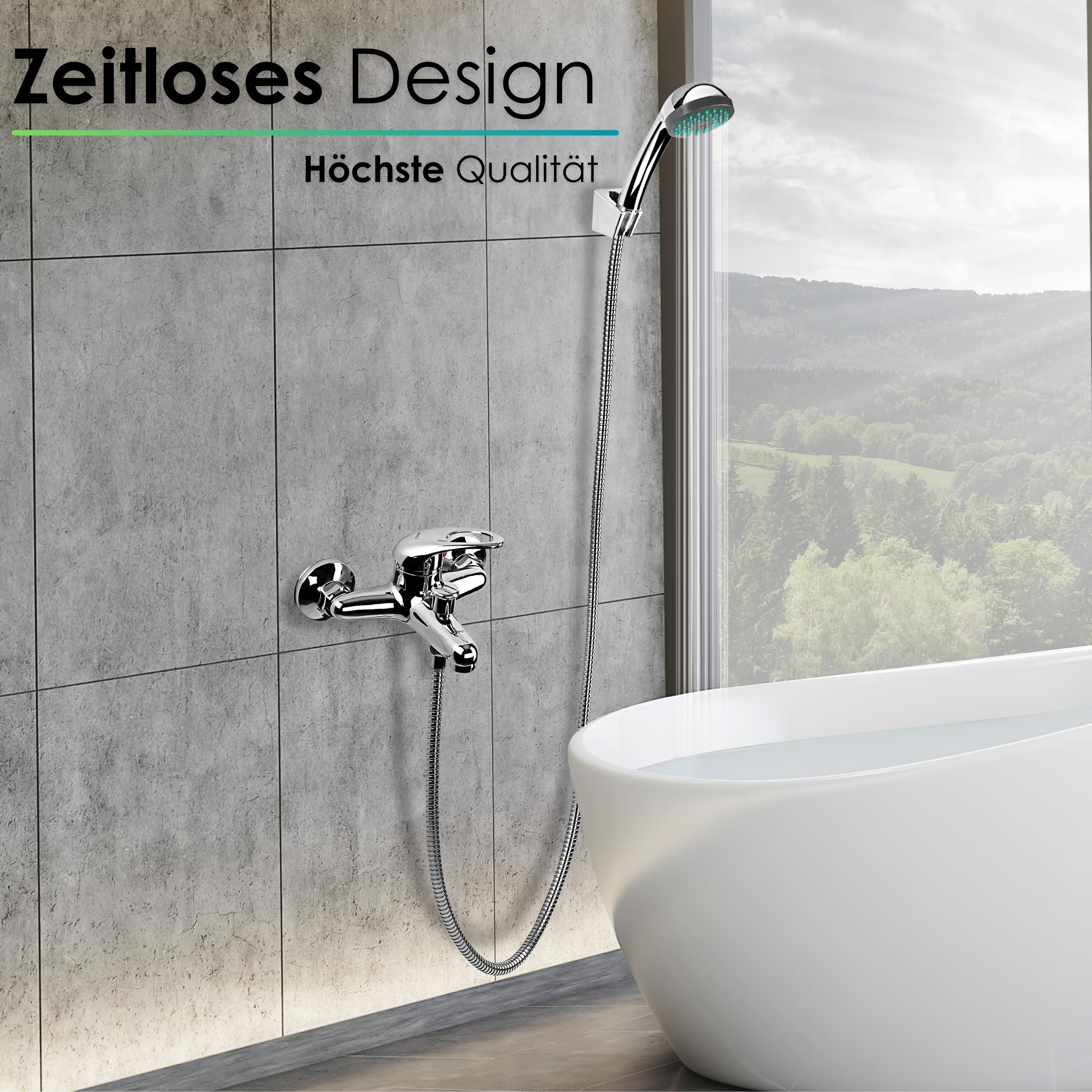 Zilan Badarmatur ZLN-7710 (Set) Edelstahl,DIN-Anschluss,inkl. Handbrause & günstig online kaufen