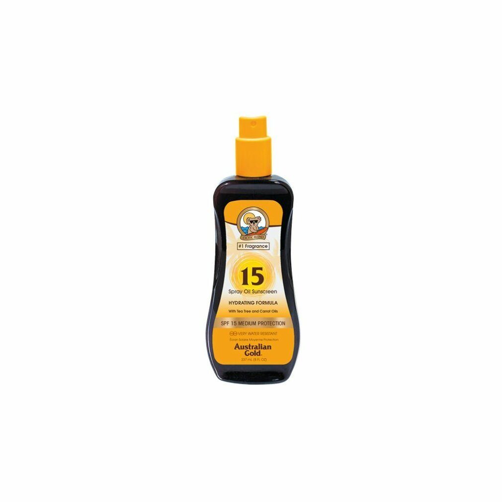 Australian Gold Sonnenschutzpflege SUNSCREEN SPF15 spray oil hydrating formula 237 ml