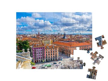 puzzleYOU Puzzle Luftaufnahme von Madrid, Spanien, 48 Puzzleteile, puzzleYOU-Kollektionen Spanien