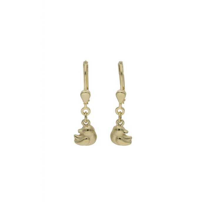 JuwelmaLux Paar Ohrhänger Ohrhänger Gold Vogel Ohrringe 7 1 x 6 7 mm (2-tlg) Mädchen Ohrhänger Gold 333/000 inkl. Schmuckschachtel