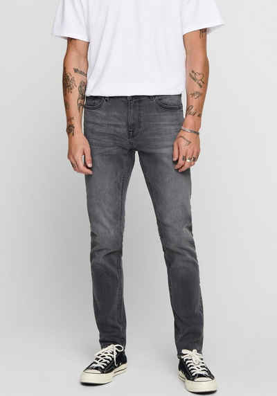 Herren Bekleidung Jeans Enge Jeans Bershka Denim schmal geschnittene jeans in Schwarz für Herren 