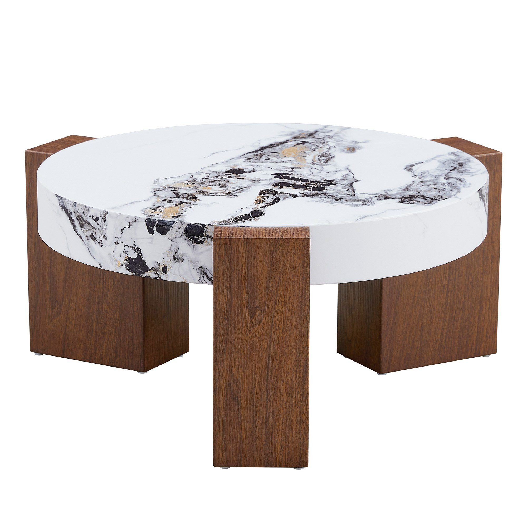 LIVIHOME Couchtisch ARIA (Packung), Couchtisch-Set, MDF, Glas