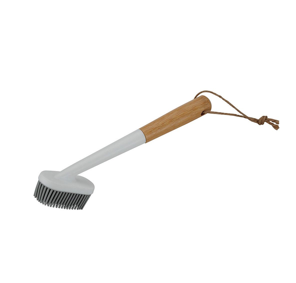 Michelino Reinigungsbürste Spülbürste mit Silikonborsten & Bambusgriff - 23 cm, (1-tlg)