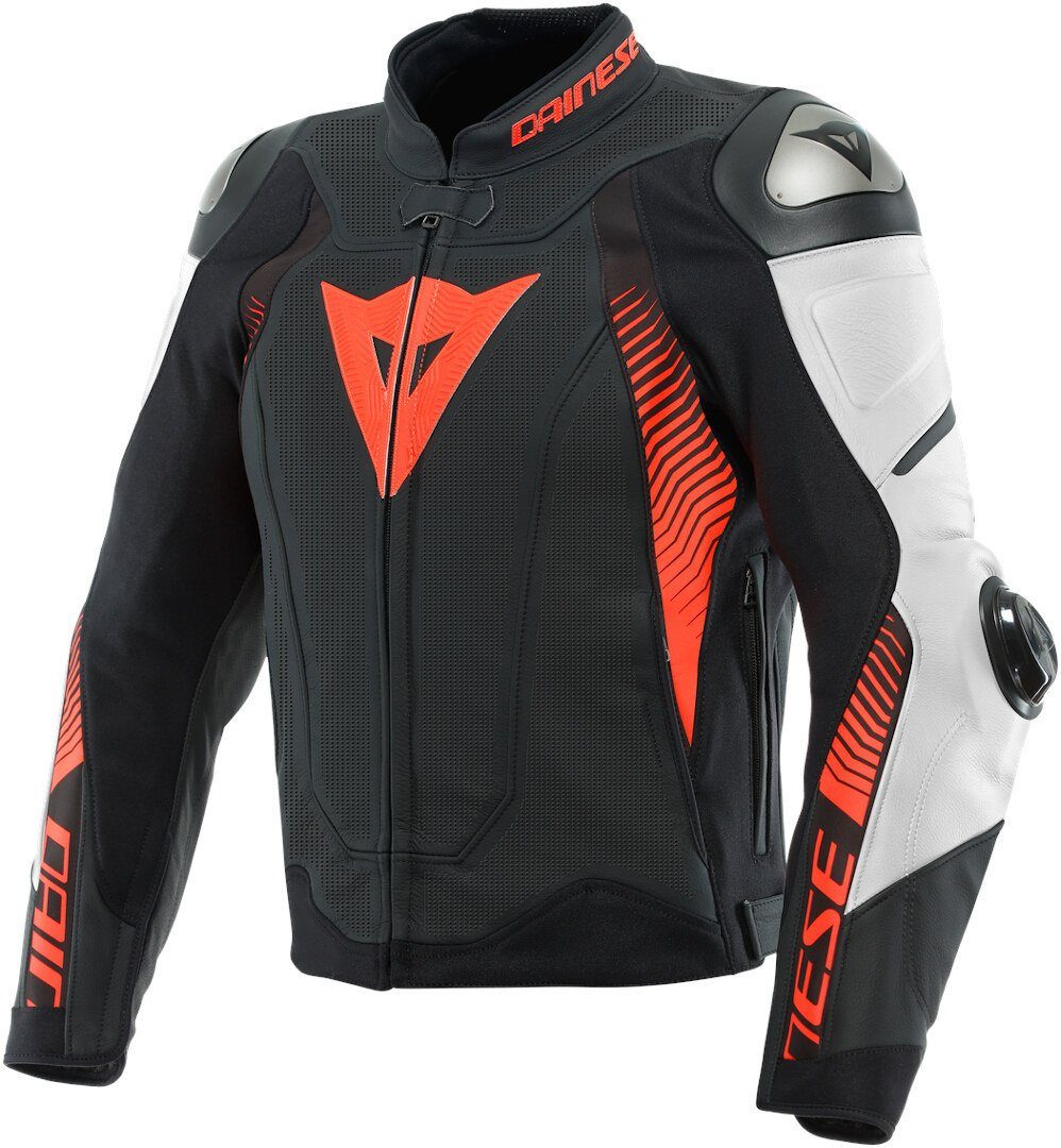 Dainese Motorradjacke Super Speed 4 perforierte Motorrad Lederjacke