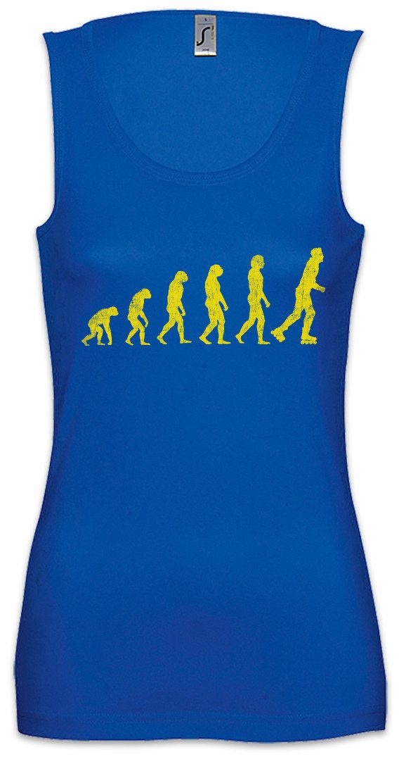 Urban Backwoods Tanktop Inline Skates Evolution Ärmelloses Damen T-Shirt Skater Sport Sports Inline-Skater Inliner Inline Skatess