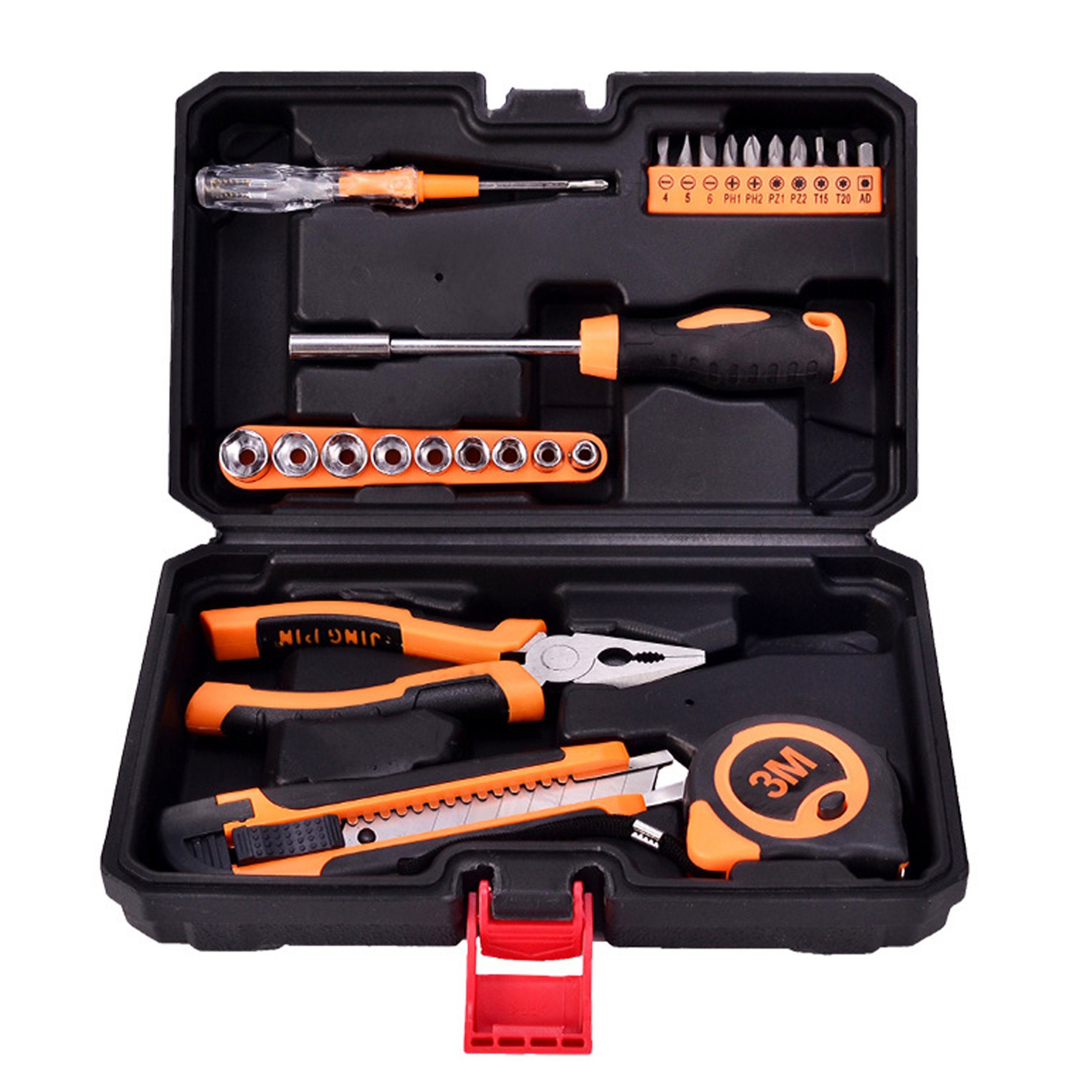 Werkzeugkoffer Multitool-Set 24-teiliges/18-teiliges für Handwerkzeugsatz, Reparaturwerkzeug, Hausgebrauch Werkzeugkoffer, den Dedom Set,