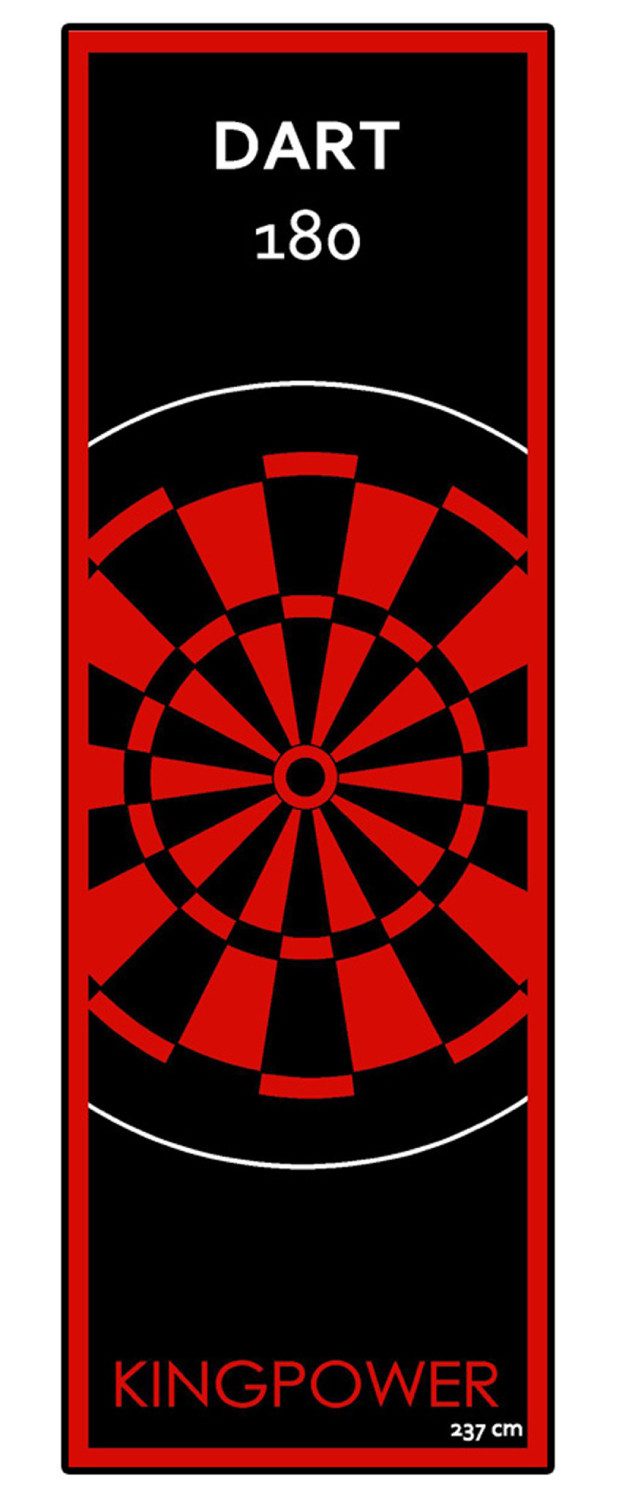 Dartmatte Dartmatte Turnier Matte Dartteppich Darts Dart Matte 237 x 80 cm Rot