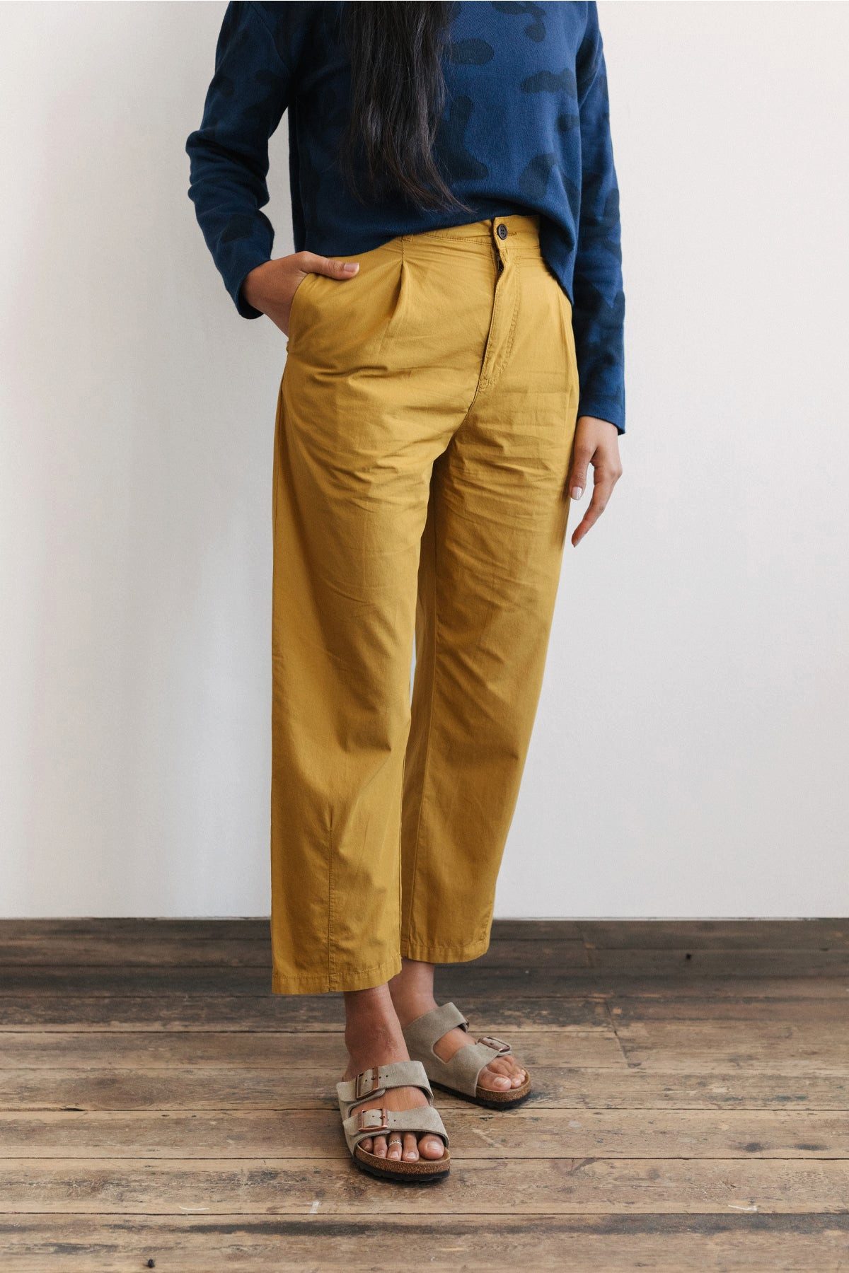TWOTHIRDS Stoffhose Chiens - Mustard eleganter günstig online kaufen