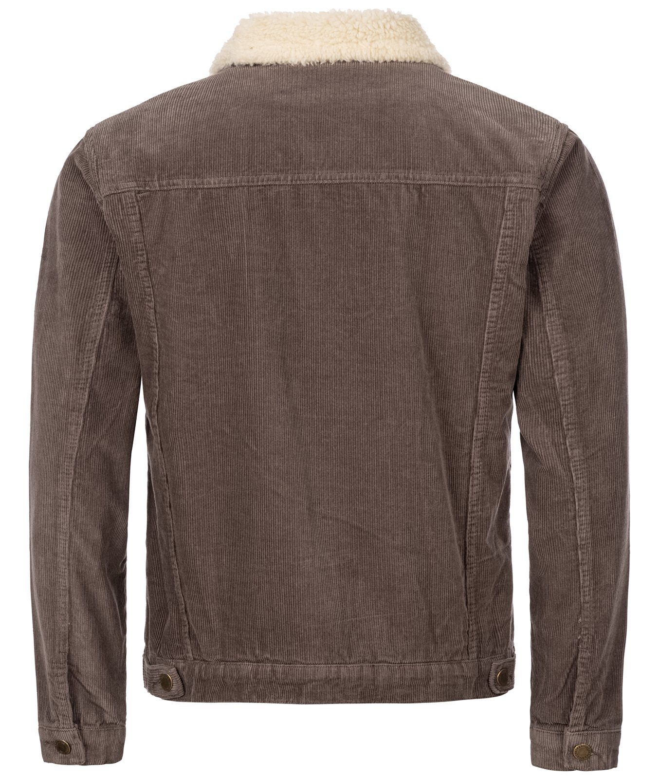Rock Creek Winterjacke Herren Cordjacke mit Teddyfell-Kragen H-211