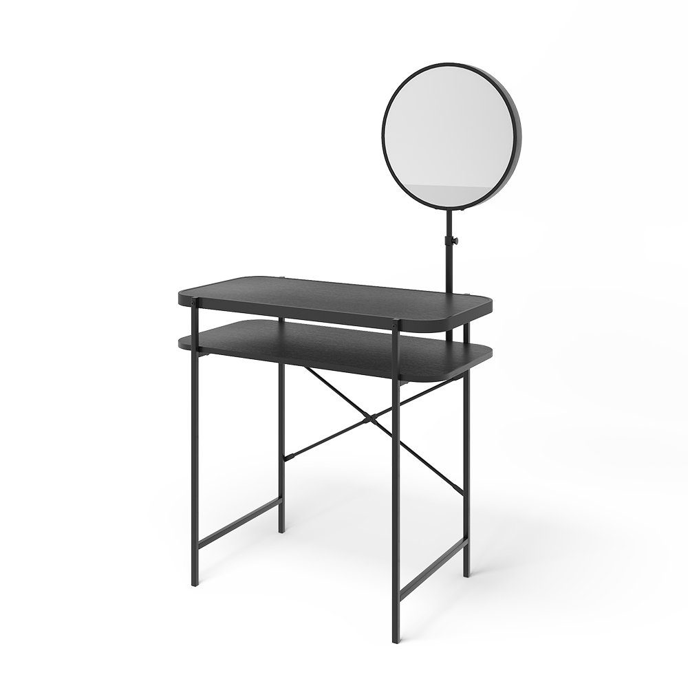 Vicco Schminktisch Skip, Schwarz, 80 cm günstig online kaufen