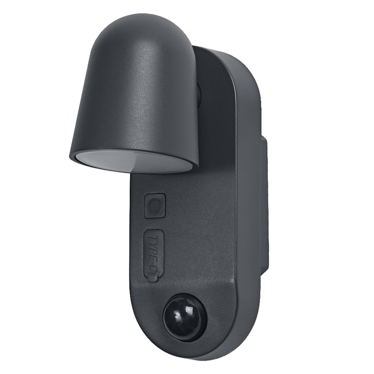 Licht-Erlebnisse Außen-Wandleuchte ELOMIR, LED fest integriert, Warmweiß, Akku LED dimmbar Bewegungsmelder 15.9 cm hoch 3000 K 155 lm Modern