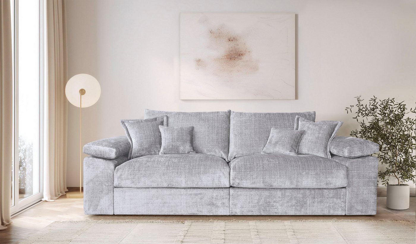 OTTO home Big-Sofa Soft&Cosy XL, B: 246 cm - OTTO. Verlässliche Qualität., Mega-Sofa, Cord oder Chenille-Struktur, mit Federkern & 4 Zierkissen