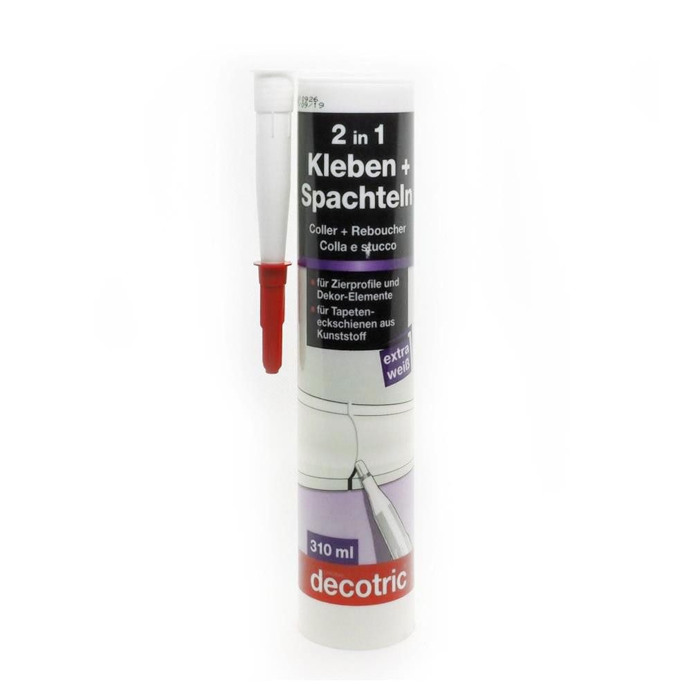 PUFAS Montagekleber decotric Kleben + Spachteln 2 in 1, Kartusche 300 ml