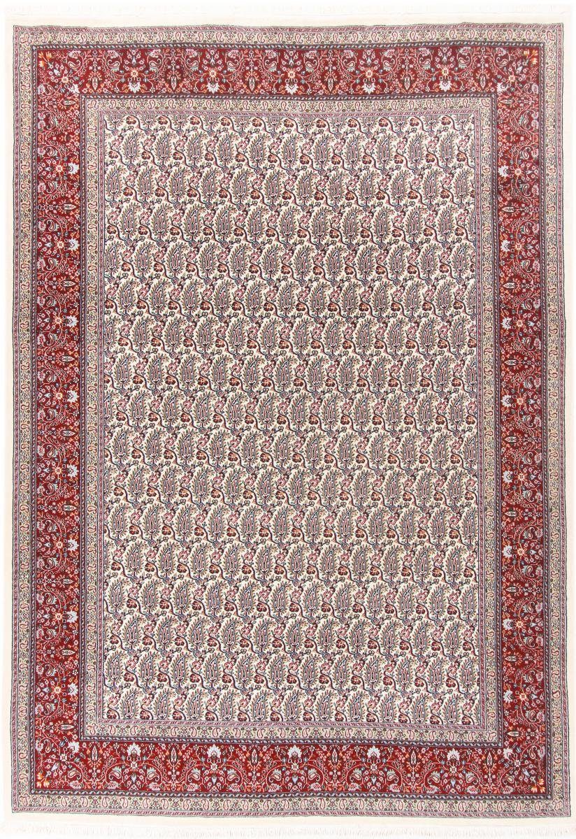 Orientteppich Moud mm Handgeknüpfter / 12 Perserteppich, 208x293 Höhe: Trading, Orientteppich rechteckig, Nain