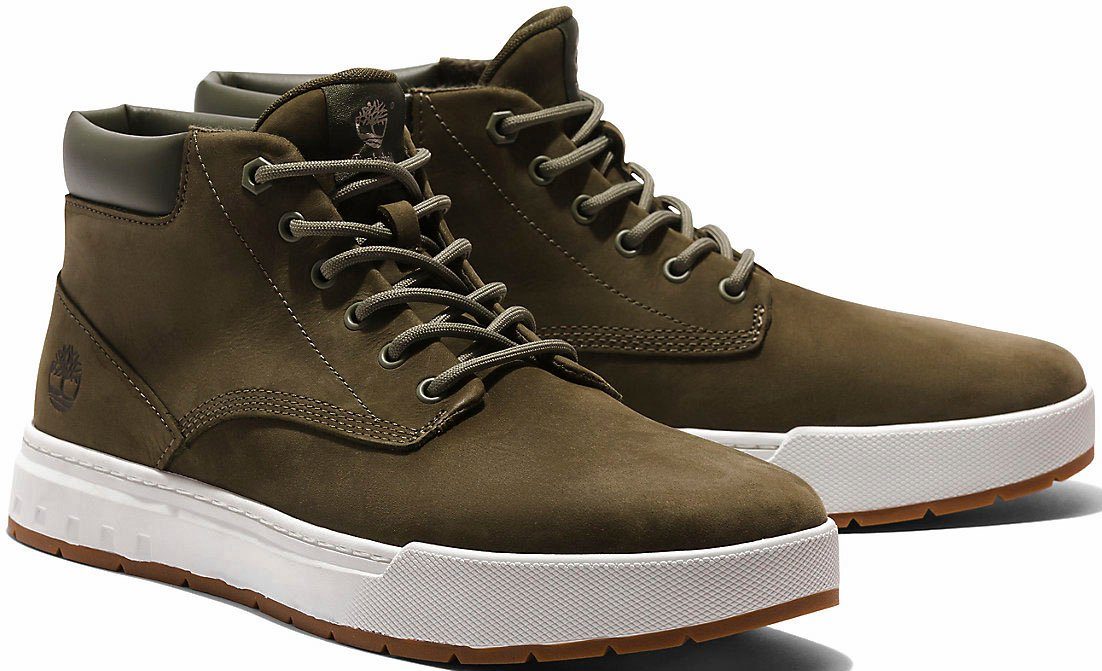 Timberland Maple Grove Lthr Chk Schnürboots dunkelgrün