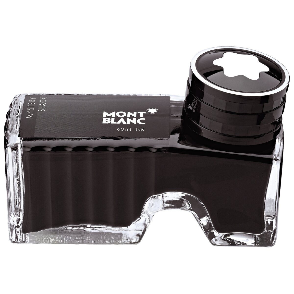 MONTBLANC Füllhalter Tinte - 60 ml Glasflacon mystery black.