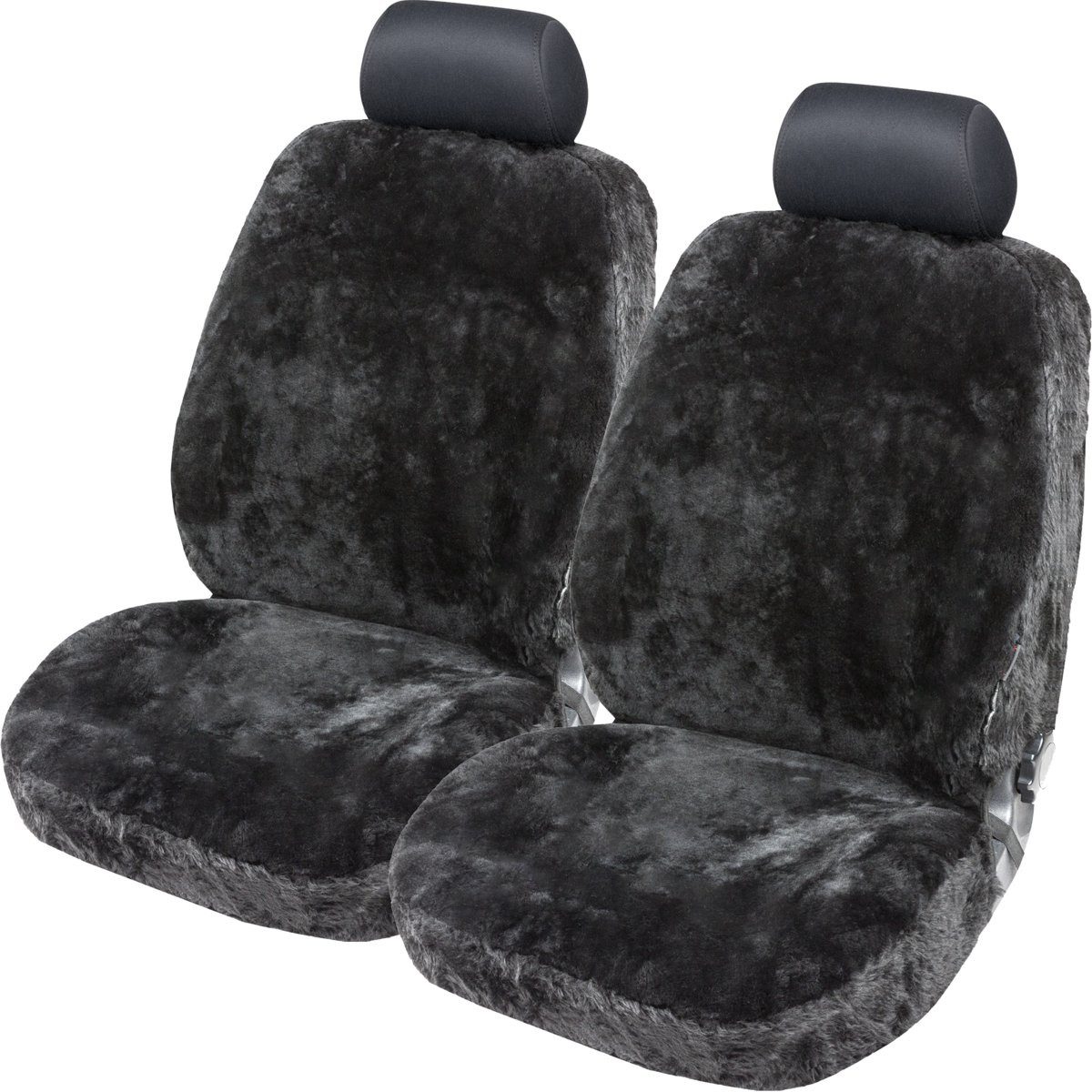 Torrex Autositzbezug aus Lammfell kein Patchwork Vollbezug, 2-tlg., universelle Passform, Seitenairbag kompatibel, wärmeregulierendes Fell
